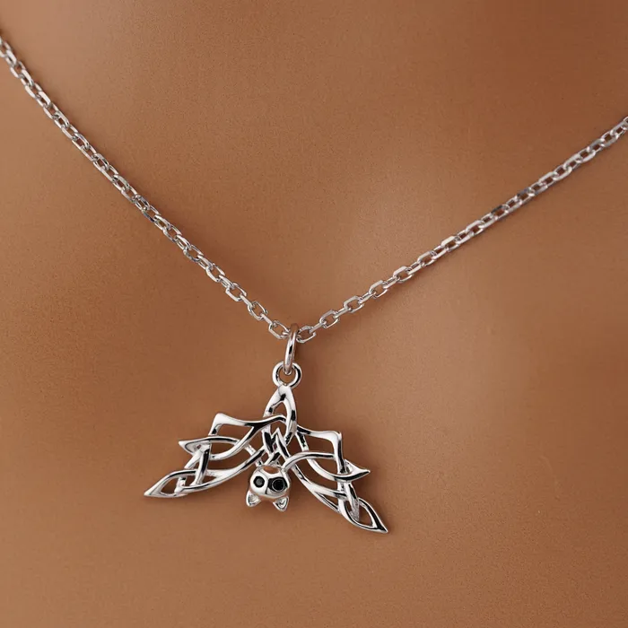 Celtic Bat Necklace Captive Collars Necklaces
