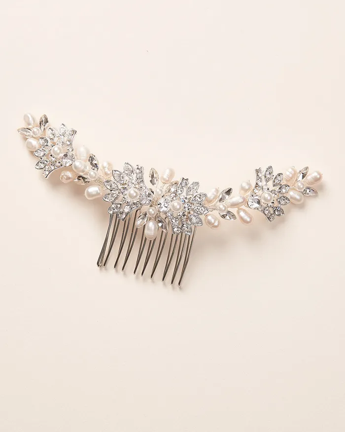 Dareth Colburn Earrings Elle Pearl Bridal Comb