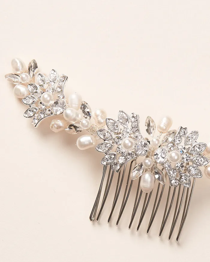 Dareth Colburn Earrings Elle Pearl Bridal Comb
