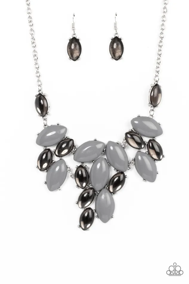 Date Night Nouveau Silver Paparazzi Necklace All Eyes On U Jewelry Paparazzi Accessories Necklaces