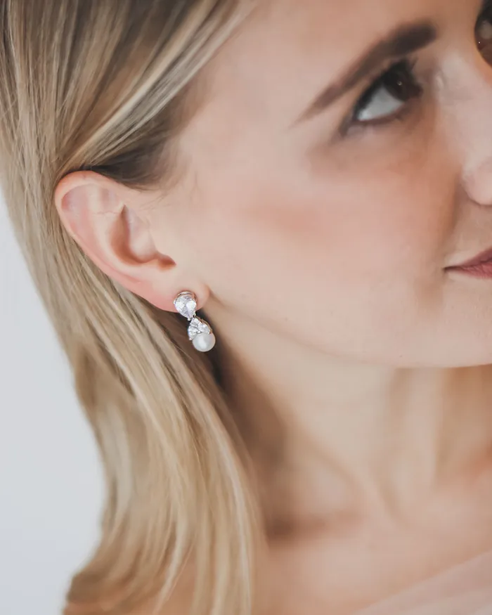 Earrings Dareth Colburn Natalie Pearl Drop Earrings