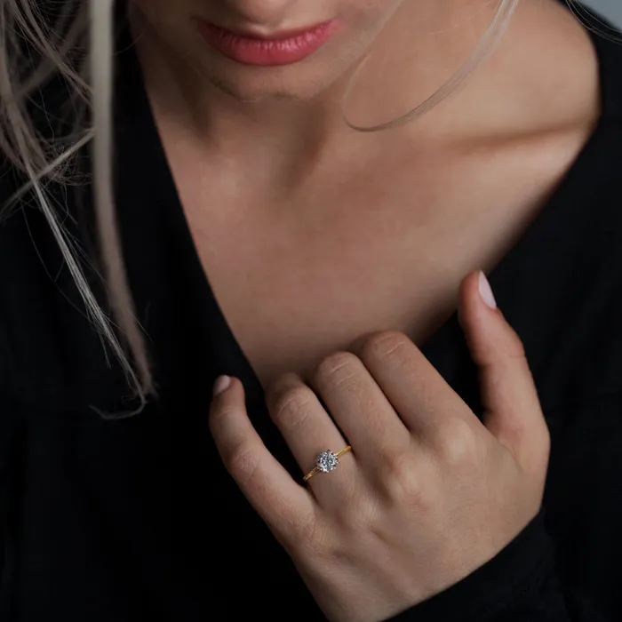 ILA Rings Solitaire Diamond Engagement Ring