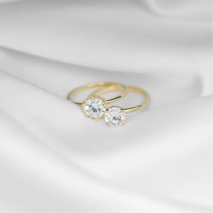 ILA Rings Solitaire Diamond Engagement Ring