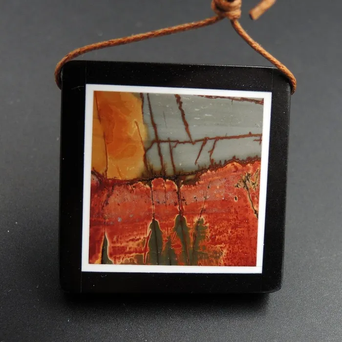 Intrinsic Trading Necklaces Intarsia Pendant Natural Red Creek Jasper W Black Onyx Inlay Side Drilled Square Pendant Multi Color Picasso Jasper Picture Frame P1472 Intrinsic Trading Necklaces Intarsia Pendant Natural Red Creek Jasper W Black Onyx Inlay Side Drilled Square Pendant Multi Color Picasso Jasper Picture Frame P1472