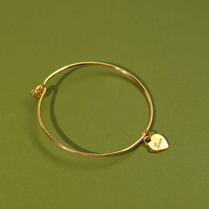 LOULOUROSE Necklaces Heart Plaque Bangle