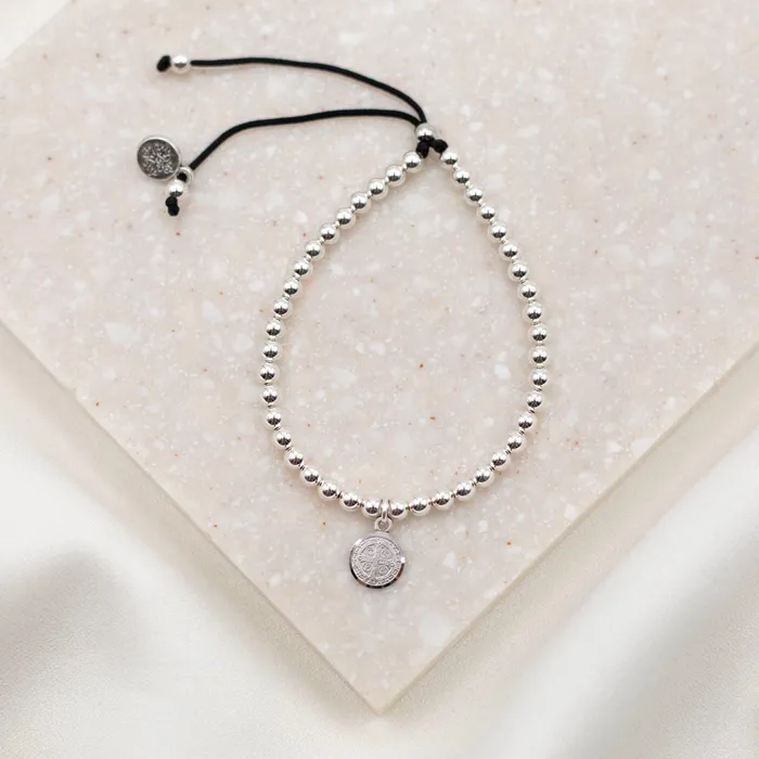 My Saint My Hero Bracelets Sterling Silver Beaded Benedictine Blessing Bracelet