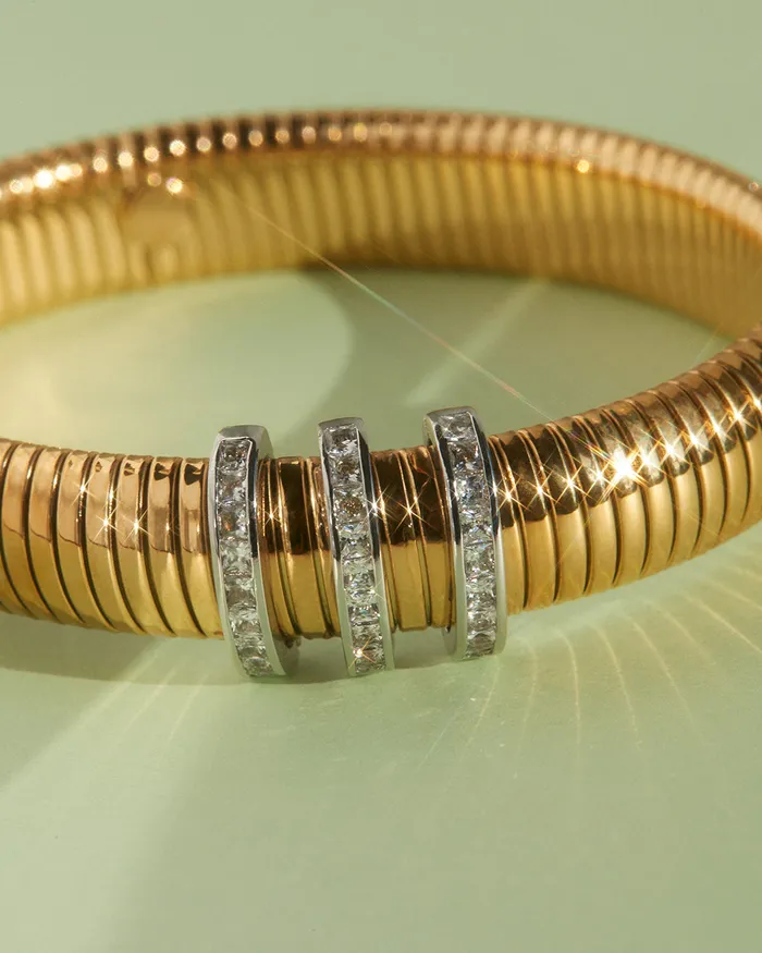 Pave Trio Snake Chain Bracelet Luv Aj Bracelets Pave Trio Snake Chain Bracelet Luv Aj Bracelets