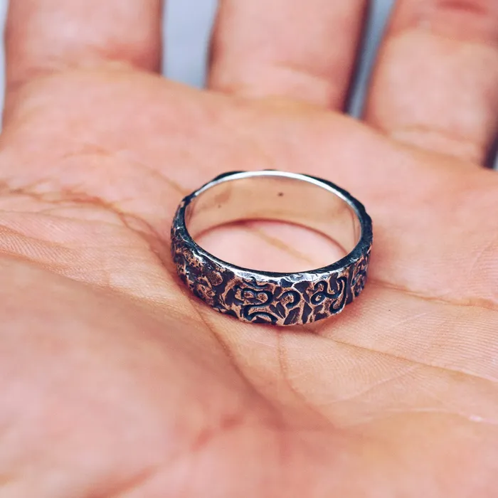 RAW BALINESE RING 925 STERLING SILVER Jess Zabala Jewelry Rings