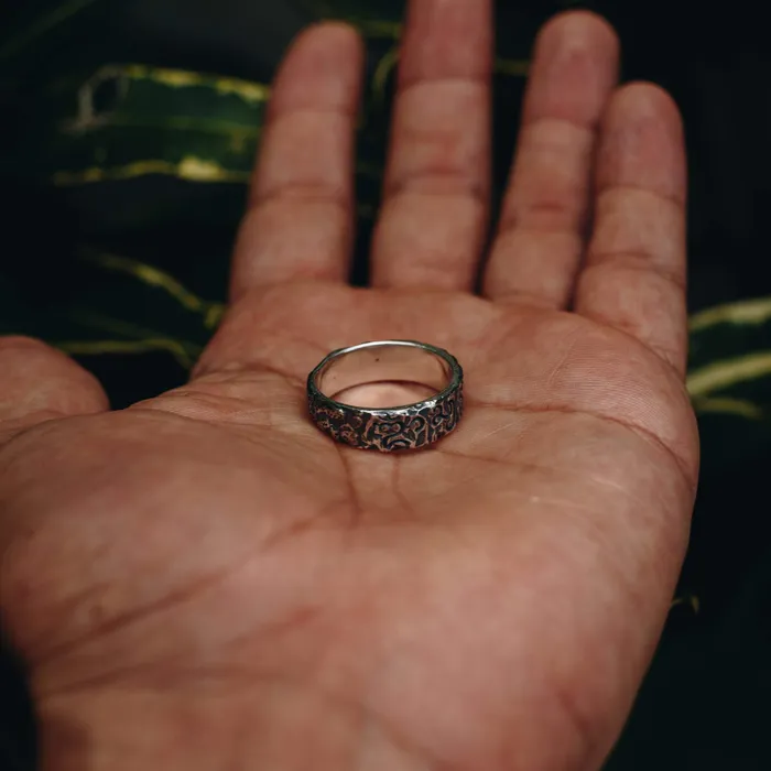 RAW BALINESE RING 925 STERLING SILVER Jess Zabala Jewelry Rings