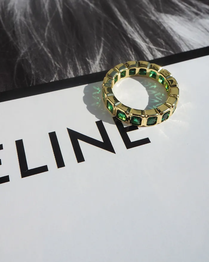 Rings Bezel Emerald Ballier Ring Emerald Green Gold Luv Aj Rings Bezel Emerald Ballier Ring Emerald Green Gold Luv Aj