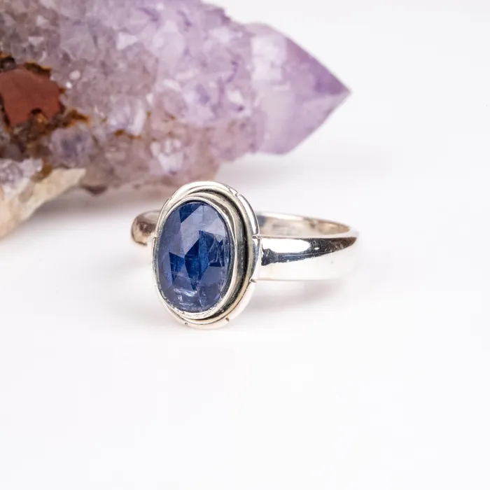 Rings InnerVision Crystals Kyanite Ring 10x7mm Size 7 925 Silver