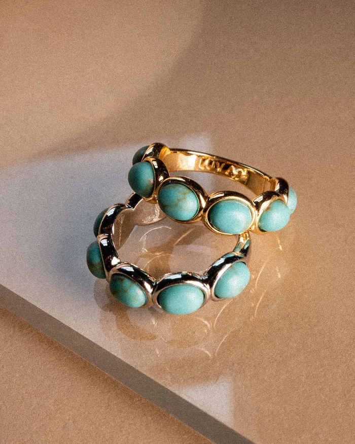Turquoise Stone Ring Silver Luv Aj Rings Turquoise Stone Ring Silver Luv Aj Rings