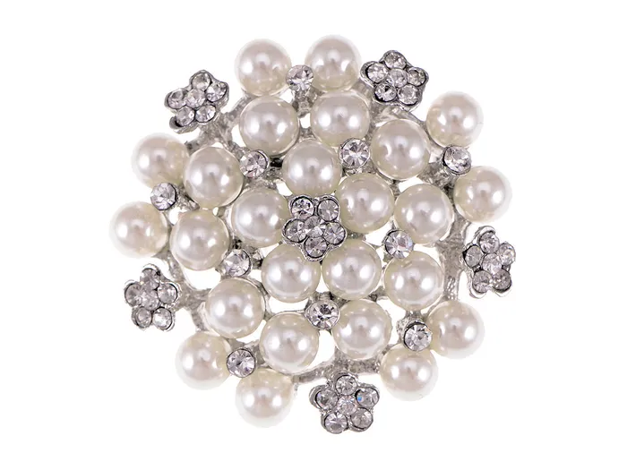 Alilang Earrings Pearl Flower Wedding Party Pin Brooch Alilang Earrings Pearl Flower Wedding Party Pin Brooch