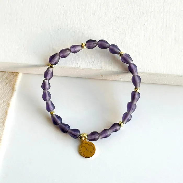 Bracelets February Birth Flower Bracelet WorldFinds