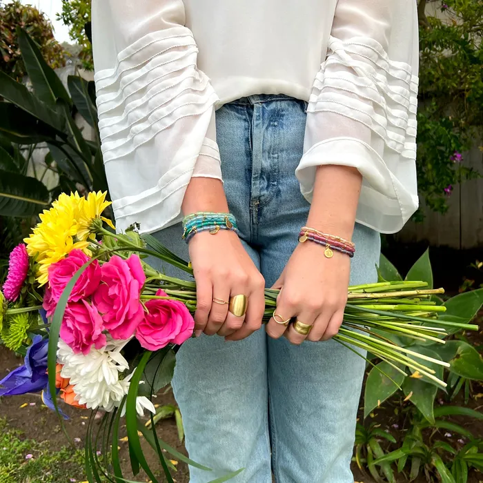 Bracelets February Birth Flower Bracelet WorldFinds
