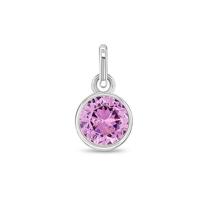 Charms Bracelets CZ Birthstone Charms Kids Childrens Girls for Charm Bracelet Sterling Silver