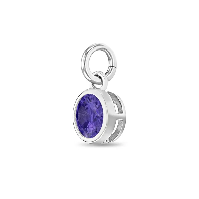 Charms Bracelets CZ Birthstone Charms Kids Childrens Girls for Charm Bracelet Sterling Silver