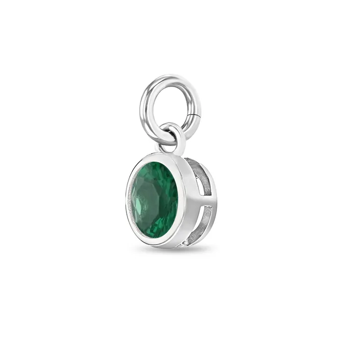 Charms Bracelets CZ Birthstone Charms Kids Childrens Girls for Charm Bracelet Sterling Silver