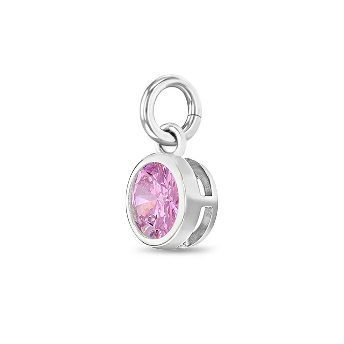 Charms Bracelets CZ Birthstone Charms Kids Childrens Girls for Charm Bracelet Sterling Silver