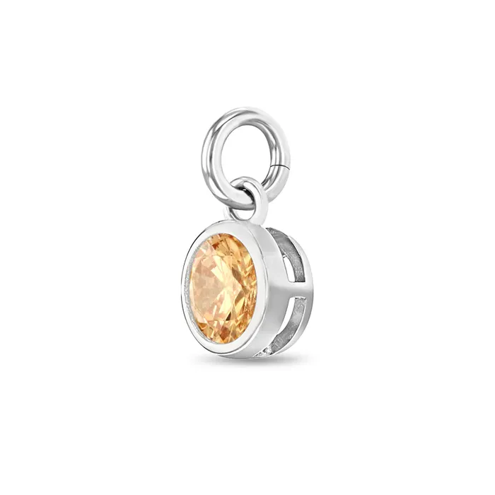 Charms Bracelets CZ Birthstone Charms Kids Childrens Girls for Charm Bracelet Sterling Silver