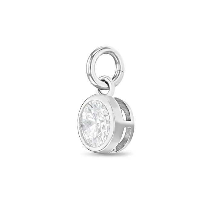 Charms Bracelets CZ Birthstone Charms Kids Childrens Girls for Charm Bracelet Sterling Silver