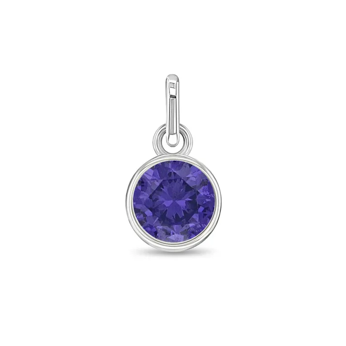 Charms Bracelets CZ Birthstone Charms Kids Childrens Girls for Charm Bracelet Sterling Silver