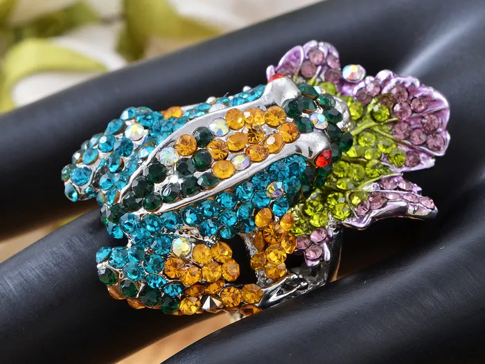 Colorful Amazon Frog Jewelry Ring Alilang Rings Colorful Amazon Frog Jewelry Ring Alilang Rings
