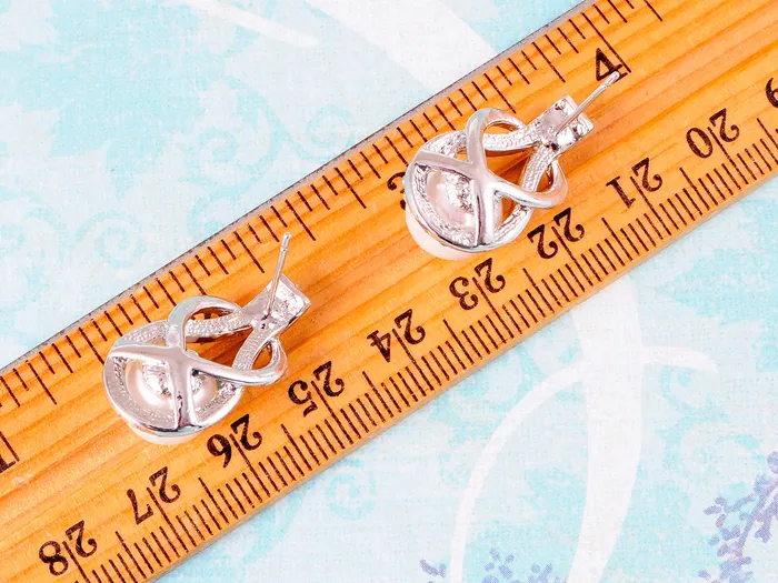 Earrings Alilang Elements Aurora Boreals Pearl Infinity Loop Earrings Earrings Alilang Elements Aurora Boreals Pearl Infinity Loop Earrings