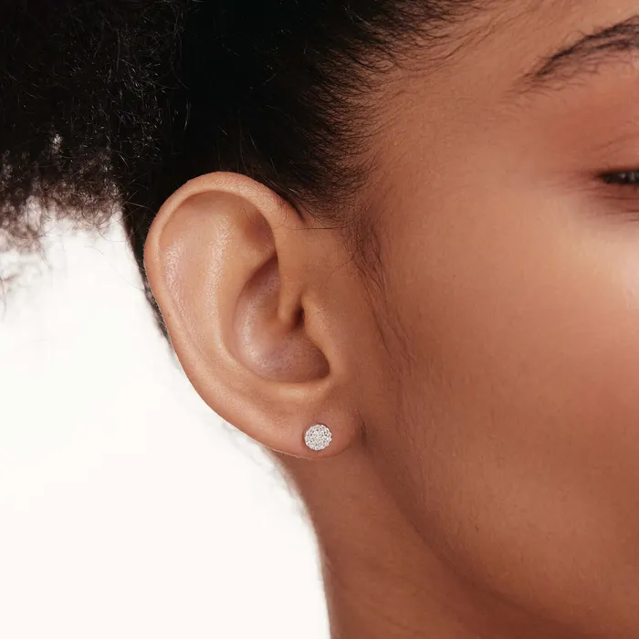 Earrings Diamond Disc Stud Earrings Gelin Diamond