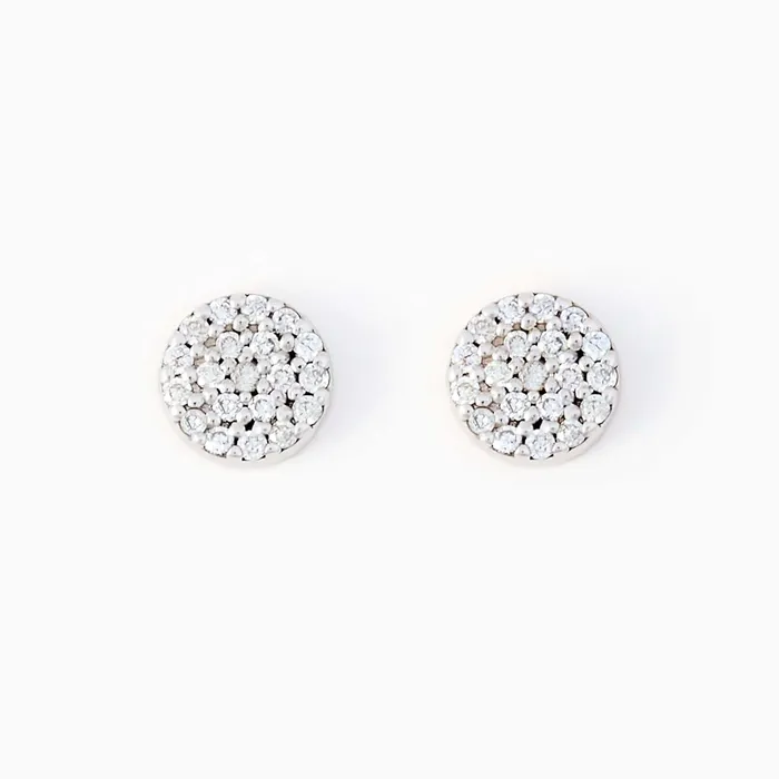 Earrings Diamond Disc Stud Earrings Gelin Diamond