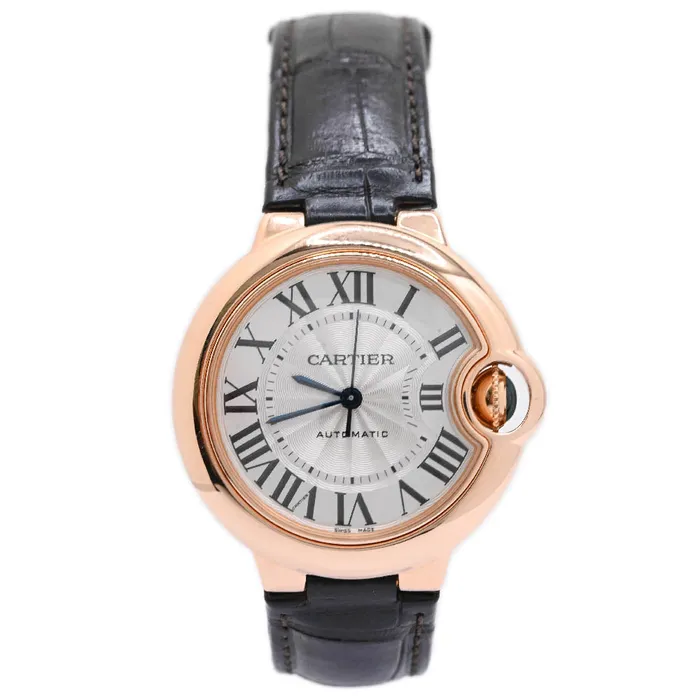 Earrings Happy Jewelers Cartier Ballon Blue 18K Rose Gold 42mm Silver Roman Dial Watch Reference W6920097 Earrings Happy Jewelers Cartier Ballon Blue 18K Rose Gold 42mm Silver Roman Dial Watch Reference W6920097