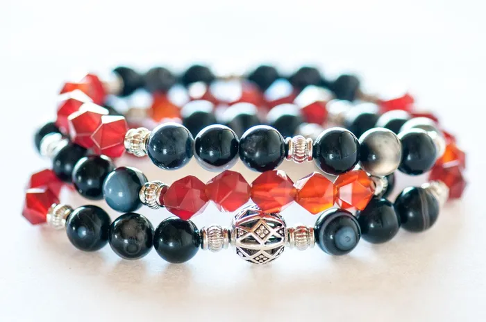 Fierce Courage Triple Wrap Stretch Bracelet Fierce Lynx Designs Bracelets