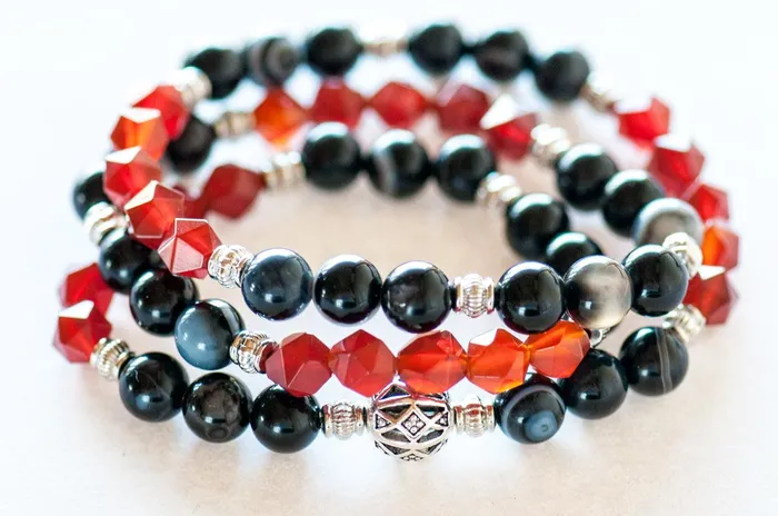 Fierce Courage Triple Wrap Stretch Bracelet Fierce Lynx Designs Bracelets
