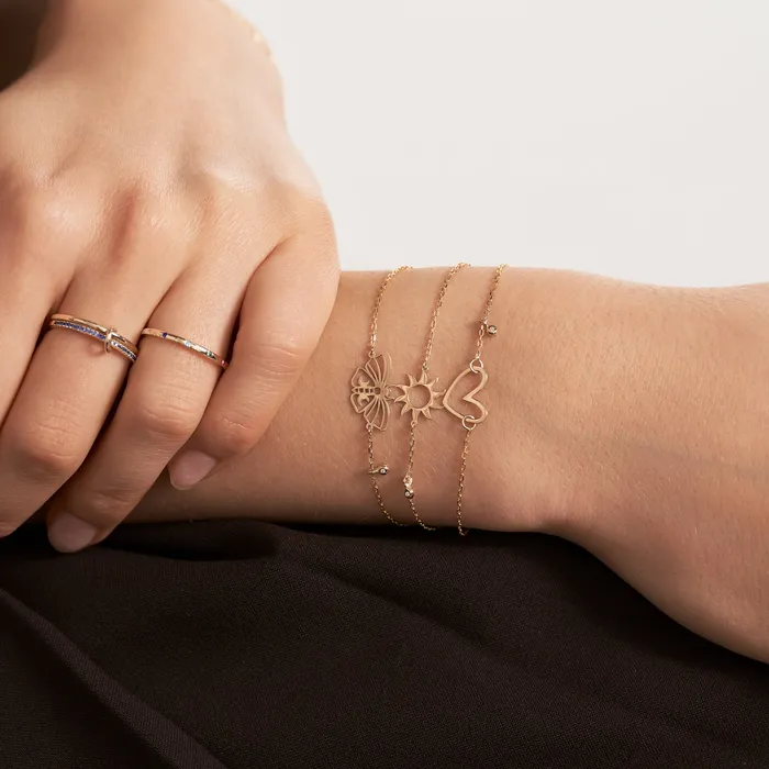Gelin Diamond Bracelets Sun Bracelet with Diamond