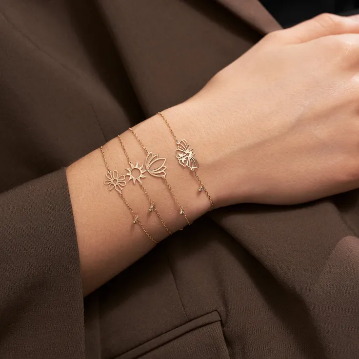Gelin Diamond Bracelets Sun Bracelet with Diamond