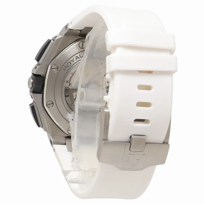 Happy Jewelers Bracelets Audemars Piguet Royal Oak Offshore 44mm Stainless Steel Silver Mega Tapisserie Dial Watch Reference 26400SOOOA002CA01
