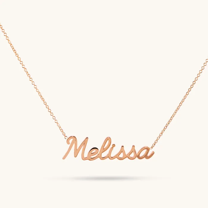Happy Jewelers Necklaces Classic Cursive Name Necklace