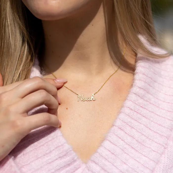 Happy Jewelers Necklaces Classic Cursive Name Necklace