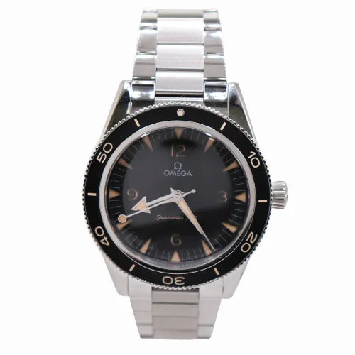Happy Jewelers Omega Mens Seamaster Stainless Steel 41mm Black Dial Watch Reference 23430402001001 Bracelets Happy Jewelers Omega Mens Seamaster Stainless Steel 41mm Black Dial Watch Reference 23430402001001 Bracelets