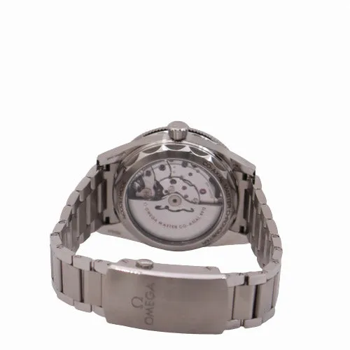 Happy Jewelers Omega Mens Seamaster Stainless Steel 41mm Black Dial Watch Reference 23430402001001 Bracelets