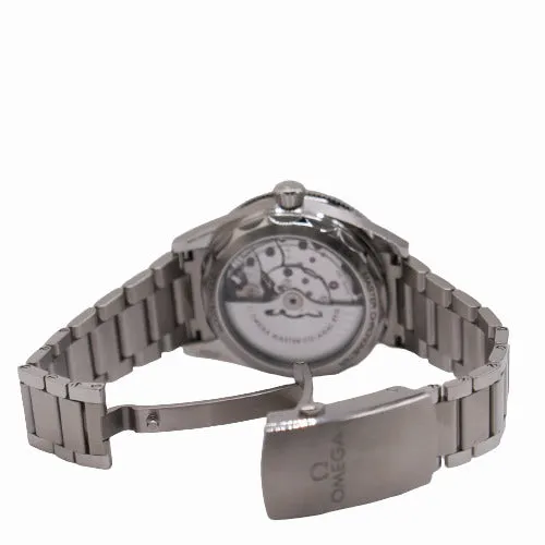 Happy Jewelers Omega Mens Seamaster Stainless Steel 41mm Black Dial Watch Reference 23430402001001 Bracelets