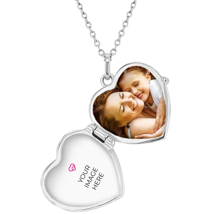 Kids Locket Necklaces Necklaces Beautiful Dancer Kids Childrens Girls Heart PendantNecklace With Charms Sterling Silver