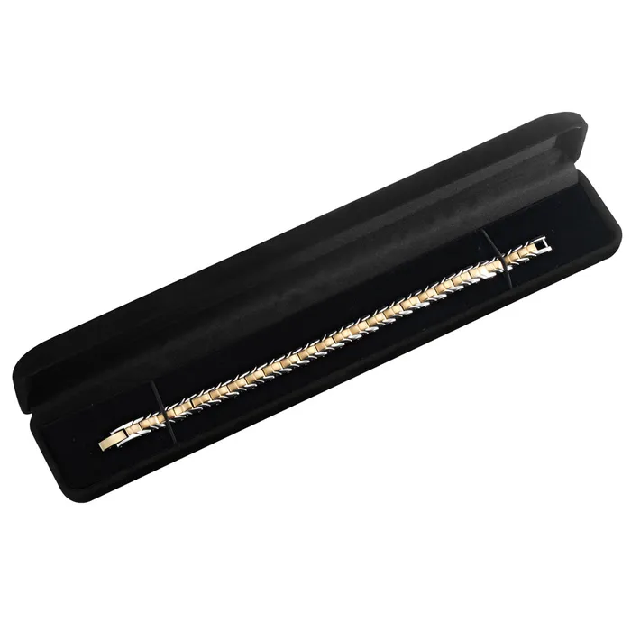 Ladies Gold Tone Titanium Magnetic Therapy Anklet Willis Judd Rings