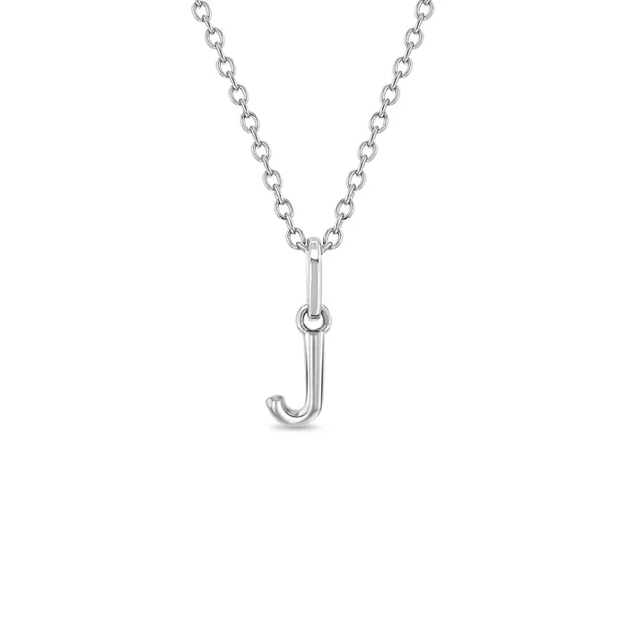 Mini Initial Womens PendantNecklace Sterling Silver Womens Necklaces Necklaces