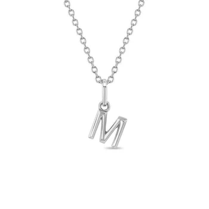 Mini Initial Womens PendantNecklace Sterling Silver Womens Necklaces Necklaces
