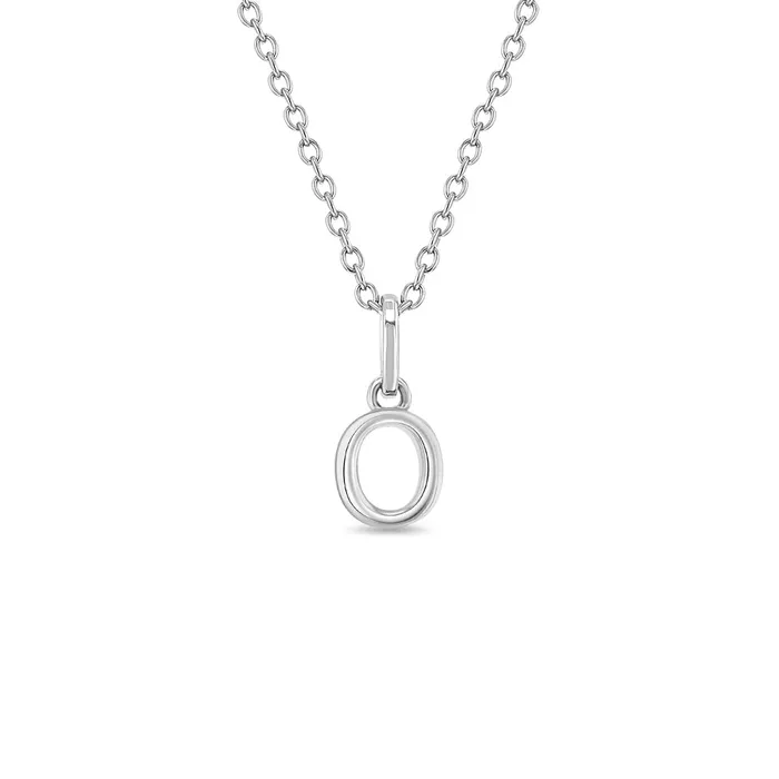 Mini Initial Womens PendantNecklace Sterling Silver Womens Necklaces Necklaces