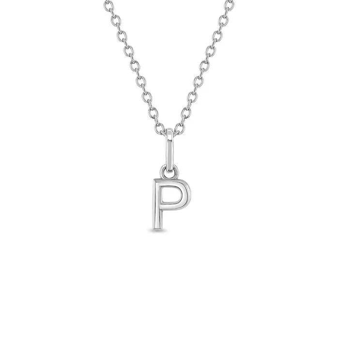 Mini Initial Womens PendantNecklace Sterling Silver Womens Necklaces Necklaces