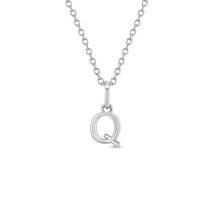 Mini Initial Womens PendantNecklace Sterling Silver Womens Necklaces Necklaces