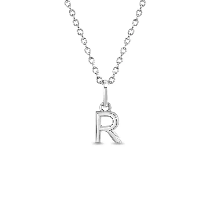 Mini Initial Womens PendantNecklace Sterling Silver Womens Necklaces Necklaces
