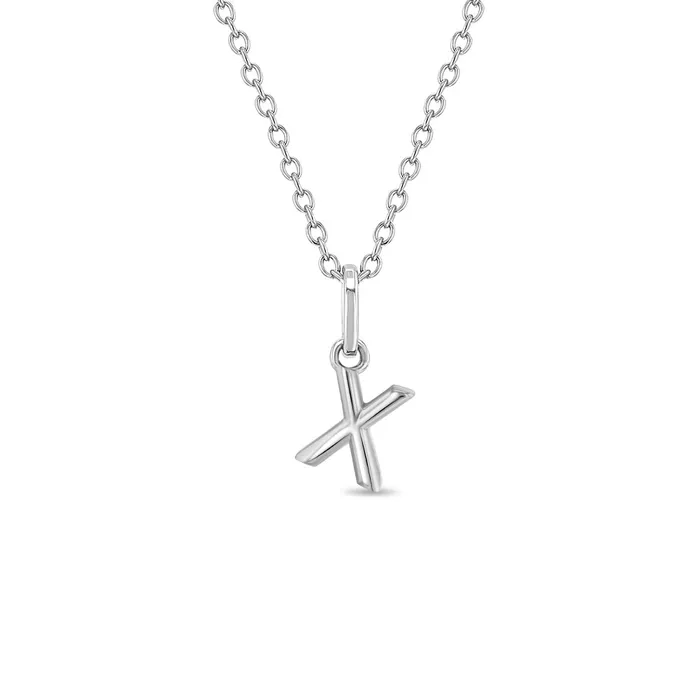 Mini Initial Womens PendantNecklace Sterling Silver Womens Necklaces Necklaces